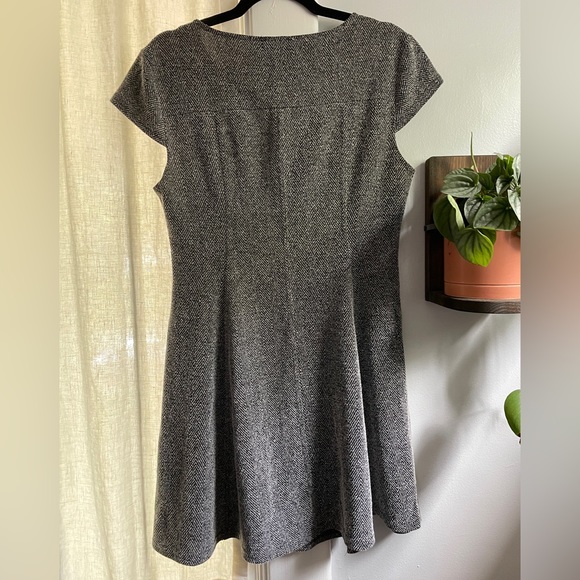 Cap Sleeve A-Line Dress - Picture 5 of 5